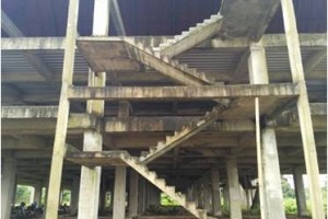 Gedung Setda Kuningan yang belum selesai dibangun.